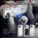5 x BENTOBEN Clear for iPhone 17 Pro Max Case 2025, Phone Case iPhone 17 Pro Max 6.9" with MagSafe, Magnetic Plated Slim Thin Lightweight Soft TPU Electroplated Shockproof Bumper Protective Cover, Silver