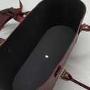 Wine Color Christmas Gift Basket, Vegan Leather Wine Red Holding Container Perfect for Gifts and Surprises