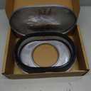 TEKKOAUTO 12" Oval Full Finned Air Cleaner Polished Aluminum Replacement for 5-1/8” Carburetors