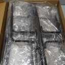 4 Pack String Light Poles for Outside, Thickened Metal Christmas Lights Hanger Pole Outdoor with Fork, Lighting Hanging Post Accessories for Patio Decor Garden Backyard Yard Outside Decorations