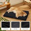 Bedsure XL Dog Beds Large Sized Dog -Comfy Flat Extra Large Pet Beds with Removable Washable Cover, Orthopedic Egg Crate Foam Mat, Suitable for Pet Up to 100 lbs (Black)