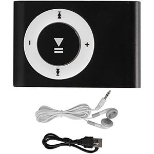 Sport MP3 Players with Clip, Portable Music Player, Screenless MP3 Players, Mini MP3 Player with Earphone and USB Cable(Black)