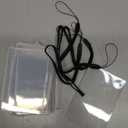 4Pcs Flip-Top Transparent Card Holder Car Hanging Photo Frame with Black Rope, Car Picture Holder Decor, Custom Rear View Mirror Hanging Picture Photo Ornament, 3"L x 2"W