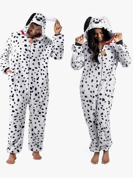 Spooktacular Creations Halloween Dalmatian Dragon Triceratop Unisex Costume, Adult Animal Costume Halloween Costume Party Size L