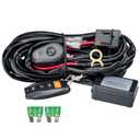 LED Lights Bar Wire Harness Kit with Remote Control 1Lead DC12V 40A Fuse Relay 3.5M/11.5FT 14AWG Wiring Harness fit for LED Work Lights Driving Fog Lights bar Max Support 300W