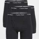 Calvin Klein Men's Cotton Stretch 3-Pack Boxer Brief (Black, L)