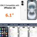 Magnetic for iPhone 16 Case Compatible with Magsafe, Scartchproof Plated Soft TPU with Full-Covered Lens Support Magnetic Wireless Charging Phone Case for iPhone 16 Purple