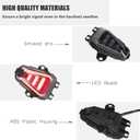 LED Integrated Tail Light for CB650R CBR650R 2024-2026 CB1000SP CB1000 HORNET SP 2025-2026, Turn Signal Blinker Brake Light Rear Lamp, Plug & Play Smoked Lens Motorcycle Taillight CB650R Accessories