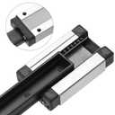 uxcell 2pcs MGN9 300mm Linear Guide Rail with 2pcs MGN9H Sliding Carriage Block Bearing Steel and 2pcs Plastic Mini MGN12 Linear Guide for DIY 3D Printers and CNC Machine, Silver