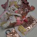 Ouddy Life Rose Gold Birthday Decorations for Women Girls, Happy Birthday Champagne Bottle Crown Heart Bow Foil Confetti Balloons Fringe Curtains Paper Tassel for 16th 18th 21st 24th Birthday Decor
