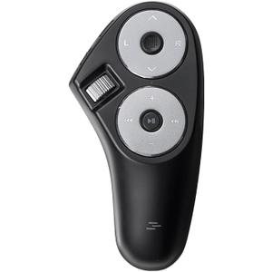 SANWA Bluetooth + 2.4G Wireless Handheld Mouse, 3 in 1 Presentation Clicker, Remote Air Mouse with Scroll, Portable Finger Mice, Rechargeable PPT Slide, Compatible with Mac, PC, Laptop, Phone, Tablet