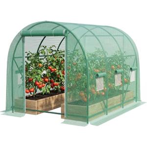 1277 FT Greenhouses for Outdoors Heavy Duty, Large Walk in Green Houses for Outside with 6 Ventilated Mesh Windows & Roll-up Door & Reinforced Frame