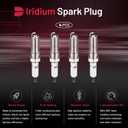 BDFHYK 91418 Iridium Spark Plugs Compatible with Cadillac Escalade ESV,Silverado 1500 2500 3500 HD Tahoe Camaro Suburban Corvette,Sierra 1500 Yukon Yukon XL 2.4L L4 ILTR5E11 3474 Set of 4