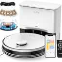 ILIFE A30 Pro Robot Vacuum and Mop, Self Emptying Station for 60 Days, 5000Pa Suction, LiDAR Navigation, No-Go Zones, 2.4G WiFi/App/Alexa/Remote Control, Roller Brush for Carpet, Hard Floors, 110V