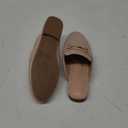 Shoe Land Mules for Women  Slip-On Mules & Flats Shoes with Buckle, Closed Round Toe | Backless Loafers, Business Dress Slides & Casual Comfortable Work Shoes (6, Nude)