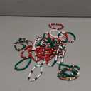 Landical 30/50 Pcs Cross Bracelets Bulk Jesus Bracelets Handmade Elastic Colorful Polymer Clay Bead Religious Wristbands Christian Wristband for Women Kid Easter Valentine Gifts (Black)