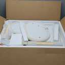 2-in-1 Wooden Litter Box Enclosure with Cat Tree Hidden Washroom Furniture White