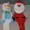 HGB Squeaky Christmas Dog Toys, Plush Crinkle Dog Toys for Large, Medium, Small Dogs to Keep Them Busy & Reduce Anxiety, Holiday Pet Gifts, 2 Pack