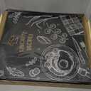 Recipe Binder 8.5x11 3 Ring, Recipe Book to Write in Your own Recipes, Full Page Recipe Binder with Plastic Sleeves, Blank Recipe Cards and Dividers (Blackboard Painting)
