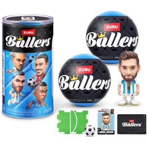 FIFA World Cup 2026 Ballers Series 1 2 Pack by ZURU Official Licensed Product Surprise Unboxing Soccer Collectible Sports Toy for Boys, Ages 3+