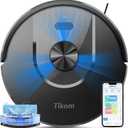 Tikom Robot Vacuum and Mop Combo, 6000Pa Automatic Robotic Vacuum Cleaner, Smart Mapping, 150 Min Max, Ideal for Pet Hair, Hardfloors, Carpets, Home(L8000 Pro)