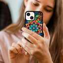 Mandala Flower Designed Phone Case for iPhone 13 Mini Protective Cover Soft TPU Slim Shockproof Limited Boho Phone Case for Teen Girls and Boys, Women and Men