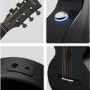 Enya NOVA GO SP1 Carbon Fiber Travel Guitar - 35" Acoustic Electric with Smart AcousticPlus Technology, Built-in Effects, USB Recording, Bluetooth Speaker, Beginner Bundle with Gig Bag & Accessories