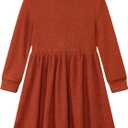 Vieille Toddler Baby Girls Fall Clothes Soft Knit Turtleneck Sweater Dress Long Sleeve Winter Outfits 2-6 Years