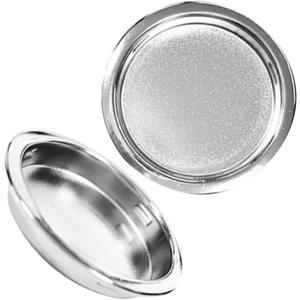 Baluue 4pcs Barn Door Finger Pull Handle Durable Sliding Door Handle for Closets Kitchen Cabinets Design for Finish (Silver)