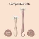 Kai Miness 5 Blade Razor Refill Cartridges, Gentle Beauty Groomer for Hair Removal, Ideal for Sensitive Skin, Japanese Steel Removes Body Hair, 3 Count