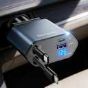 Retractable Car Charger for iPhone 17, 69W USB C 4 in 1 Fast Charging, Car Truck Accessories, Car Adapter, Road Trip Essentials Gift for Men Women, for iPhone 17 Pro Max Air 16 15 14 13, Galaxy, Pixel