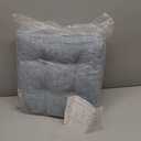 Basic Beyond Chair Cushions for Dining Chairs 4 Pack, Chair Cushion with Ties and Non Slip Backing, 15.5 x 15.5 inches Tufted Chair Pads for Dining Chairs(Baby Blue)