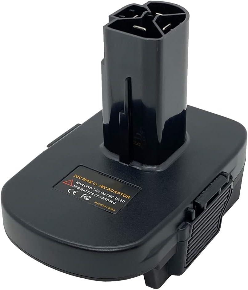 USB Battery Adapter for Craftsman C3 19.2V Cordless Tools, Converter for Dewalt 20V MAX and for Milwaukee M18 18V Lithium Battery to Craftsman 19.2 Volt Lithium Ion Battery Adaptor, w/ 5V 2A USB Port