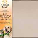 Neater Pet Brands Neater Mat Pet Mats for Food and Water, Cat & Dog Bowl Mat Waterproof Silicone, Feeding Tray, Dog Food Mats for Floors, Placemat w/ Raised Edge for Under Bowls, 19” x 12”