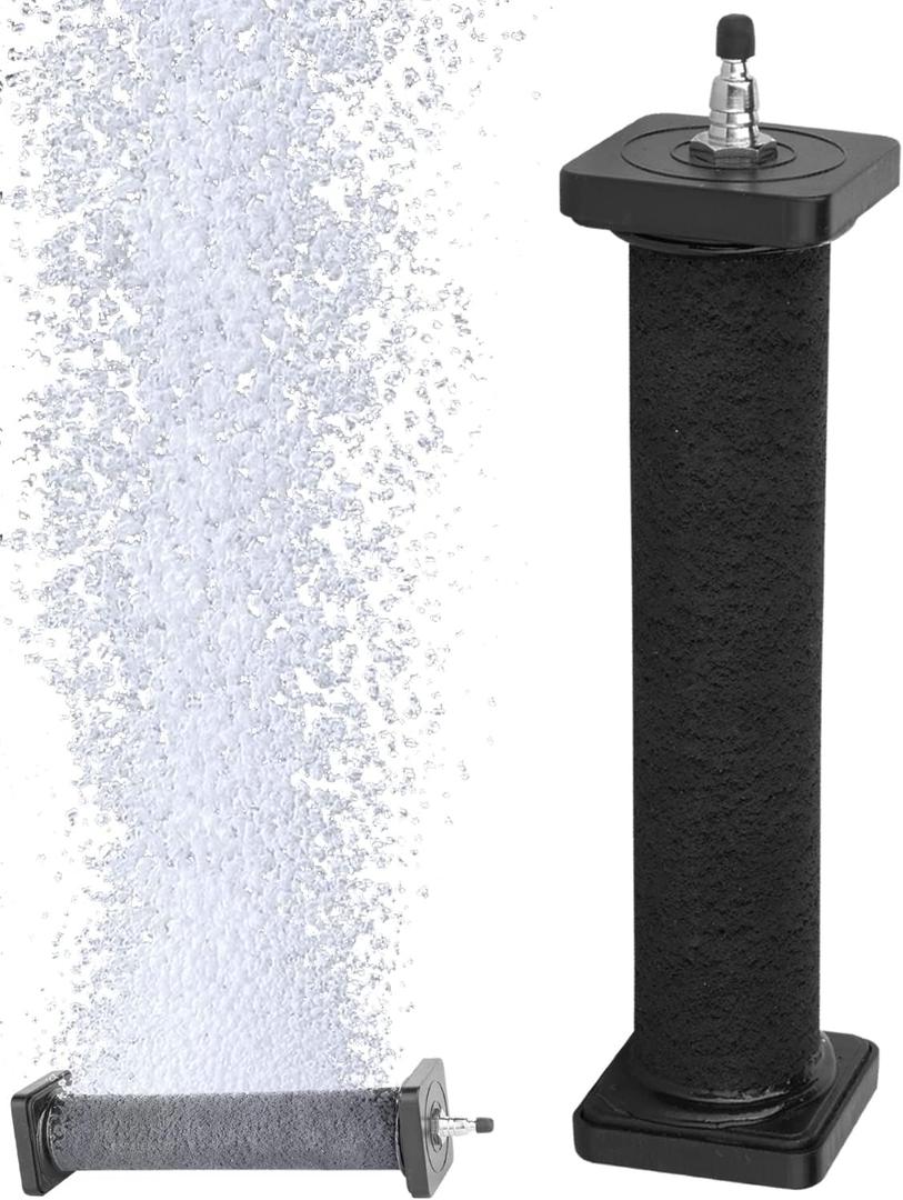 AquaMiracle New Innovative Rubber Air Stone for Large Aquarium, 8x1.52 Fish Tank Air Stone 1-Pack, Air Bubbler Oxygen Air Diffuser for Pond Aerator