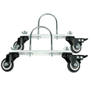 Mobile Pulley Holder for Oil Filled Radiator 360° Swivel Electric Heater Frame Base with Black Wheels Easy to Install