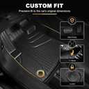 AOMSAZTO Floor Mats for 2023-2025 2026 Chevy Colorado Crew Cab/GMC Canyon - Heavy Duty TPE All Weather Protection Car Mats, 1st & 2nd Row Full Set Floor Liners, Anti Skid Car Accessories