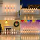 3 x LUMILECT Motion Sensor Night Light, LED Night Lights Plug into Wall, 10-100LM Dimmable Night Light P-Type for Hallway, Stairs, Bedroom, Garage, Bathroom, 2200K Amber, 1-Pack