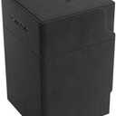 Watchtower 100+ XL Convertible Deck Box - Double-Sleeved Card Storage - Card Game Protector - Nexofyber Surface - Holds Up to 100 Cards - Black Color - Made by Gamegenic