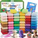 QMay Air Dry Clay 50 Colors-DIY Modeling Clay Starter Kit with Sculpting Tools, Great Gift for Artistic Kids