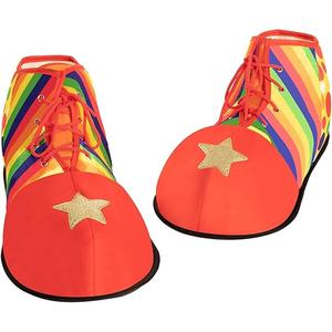 Spooktacular Creations Halloween Jumbo Clown Shoes Unisex Costumes, Accessories, Props, Kits for Halloween, Carnival Cosplay, Carnivals, Fancy Dress Parties Red