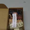 DEEKA 4 PCS Double Row Teeth Hair Claw Clips 2.5" Medium Hair Clips for Thin Hair Small Matte Clips Short Fine Hair Accessories for Women and Girls -Black Brown (4 Count (Pack of 1), Neutral Colors)