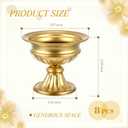 Ziliny 8 Pcs Gold Vases for Wedding Centerpieces 6.38 Inch Tall Metal Compote Vase Bulk Gold Trumpet Vase Flower Holder Wedding Table Centerpieces Decor for Wedding Party Anniversary Home Decor