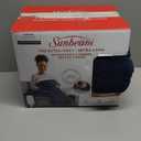 Newell Brands Sunbeam MIcroplush Soft Electric Heated Throw Blanket with Foot Pockets 3 Heat Settings and Auto-Off, Grey, 50''x60'', Full Size