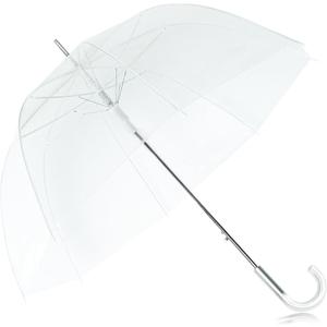 Clear Umbrellas for Rain Lightweight Windproof Large Clear Umbrella,Open Stick Umbrellas Fiberglass Frame Firm Durable Weddings,Graduation,Prom,Outdoor Events for Men and Women.