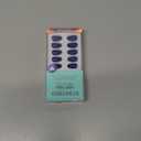 BTArtbox Press On Nails Short - Navy Blue Press On Nails, Short Oval Fake Nails with Nail Glue, Natural Soft Gel Nail Kit, Natural Reusable Glue On Nails in 16 Sizes, Mystic