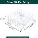 WD28X31819 WD28X10284 Lower Dishwasher Rack Replacement Parts for GE Lower Dish Rack Dishwasher Roller Wheels GE GSD2100V55BB GSD2100V70BB GSD2100V55WW Built-In Bottom Dishrack Assembly 1 Pcs