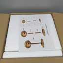 Masupu Round Side Table, Small End Table for Small Spaces, Pedestal Drink Table with Solid Wood Leg for Living Room, Bedroom, Corners(Rustic Brown)