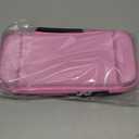 Anleo Carrying Case for Nintendo Switch 2 (2025), Switch 2 Large Capacity Protective Hard Case Portable Travel Bag with 16 Game Card Slots and Storage for Console & Accessories（Thick） (Pink)