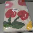 Anybar Beige Bathroom Rugs Cute Cherry Bath Mat Coloful Bathroom Accessories, Funny Flower Rug Non Slip Floor Mat, Machine Washable Bath Rug Soft Microfiber Carpet for Shower, Tub (20x32 inch) (1'8" x 2'8" (Rectangular))